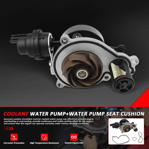 Munik 11518638026 11517644809 مجموعة مضخة المياه + مقعد مضخة المياه 2013-2024 متوافق مع BMW 120i 125i 220i 225i 320i 330i 420i 425i 430i 525i 530i 630i 730li xdrive25i xdrive30i in Saudi Arabia
