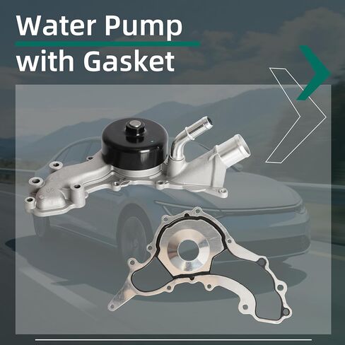 Water Pump with Gasket for Chrysler 200/300/Town & Country,for Avenger/Challenger/Charger,for Ram ProMaster 1500/2500/3500,11-19,3.6L V6,OE AW6169,5184498AD,5184498AE,5184498AH,5184498AI in Saudi Arabia