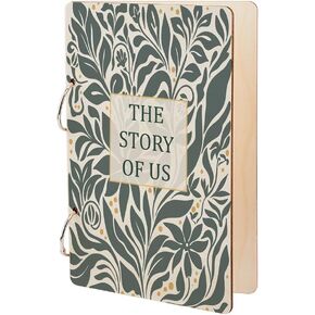 SUPERDANT Wooden Loose Leaf Binder Mandala Greeting Card Organizer Mandala Pattern Book Postcard Photo Album 2-Rings Cover Gift Birthday Greeting Card Holder Keepsake in Kuwait