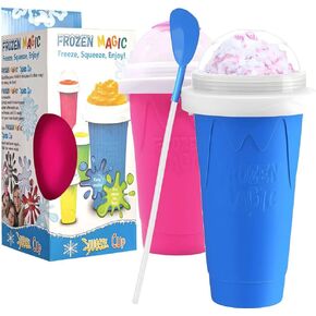 Slushy Maker Cup - Transform any beverage into a delightful slushy with our Freeze & Squeeze Slushy Maker Cup! in Saudi Arabia