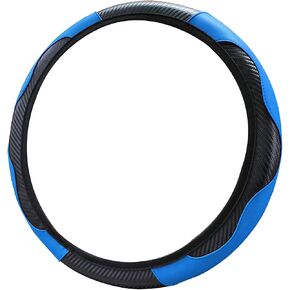 Car Steering Wheel Cover, 15 Inch Anti-Slip Breathable Wheel Covers, Carbon Fiber Leather Steering Wheel Cover for Women Men, Universal Car Interior Accessories for Most Cars (Pink) in Kuwait