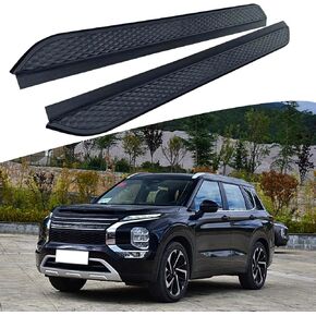 2PCS Black Running Board fits for Mitsubishi Outlander 2022-2025 Side Step Side Stairs Include 6 Brackets Install Hardwares Bolts in Saudi Arabia