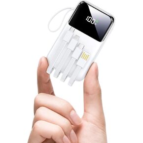 شاحن محمول مع كابل مدمج ، بنك الطاقة 15000mah ، شحن سريع 22.5 واط ، 6 مخرجات ، حزمة بطارية أساسية سليم سافر مع شاشة LED ، متوافقة مع iPhone 16/15/14/13 ، Samsung ، iPad ، إلخ in Kuwait