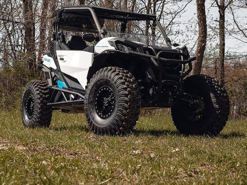 SuperAtv nerf bars/tree kickers/sliders Rock for 2018+ Can Am Maverick Trail 800/1000/DPS 800/DPS 1000 | أسود | بولت أون | 1.75 بوصة أنابيب الفولاذ القطر | مسح مسحوق النهاية | تسهيل التثبيت in Saudi Arabia