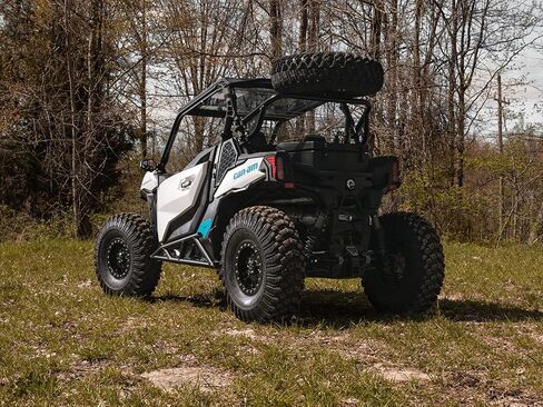 SuperAtv nerf bars/tree kickers/sliders Rock for 2018+ Can Am Maverick Trail 800/1000/DPS 800/DPS 1000 | أسود | بولت أون | 1.75 بوصة أنابيب الفولاذ القطر | مسح مسحوق النهاية | تسهيل التثبيت in Saudi Arabia