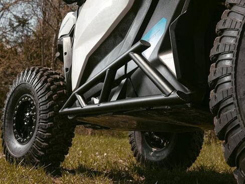 SuperAtv nerf bars/tree kickers/sliders Rock for 2018+ Can Am Maverick Trail 800/1000/DPS 800/DPS 1000 | أسود | بولت أون | 1.75 بوصة أنابيب الفولاذ القطر | مسح مسحوق النهاية | تسهيل التثبيت in Saudi Arabia