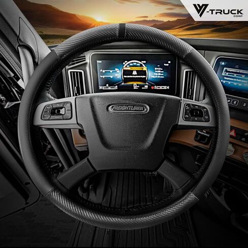 Steering Wheel Cover 18 INCH Size Faux Leather SEMI Truck in Kuwait