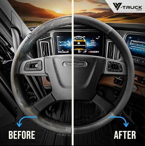 Steering Wheel Cover 18 INCH Size Faux Leather SEMI Truck in Kuwait