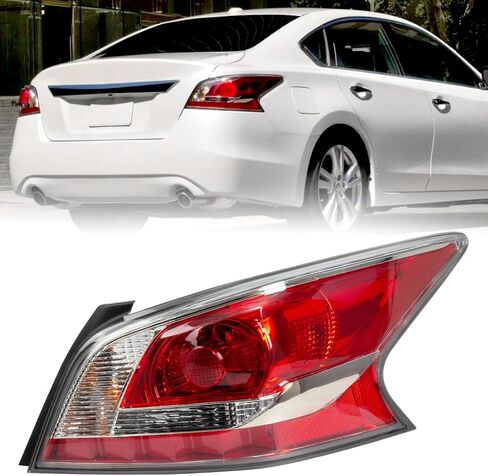 Tail Light Compatible with 2013 2014 2015 Nissan Altima Halogen Rear Brake Lamp Right Passenger Side Taillight Replaces NI2801195 in Kuwait