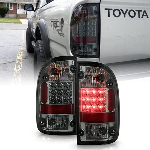 Acanii - عدسة مدخنة LED LED LED مصابيح الفرامل مصابيح الفرامل مجموعة اليسار+بديل يمين لعام 2001 202 2003 2004 تويوتا تاكوما بيك آب in Kuwait