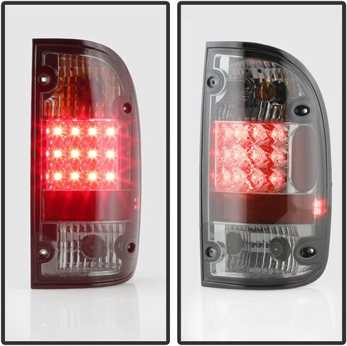 Acanii - عدسة مدخنة LED LED LED مصابيح الفرامل مصابيح الفرامل مجموعة اليسار+بديل يمين لعام 2001 202 2003 2004 تويوتا تاكوما بيك آب in Kuwait