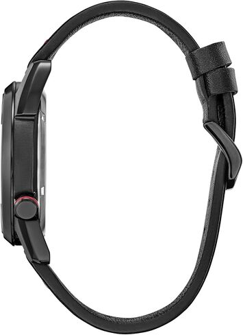 Citizen Men's Men-Drive Marvel Miles Morales Black Ion Pluged Stainless Steel مع ساعة حزام من الجلد الأسود ، الاتصال الهاتفي الأسود ، 42 مم (الطراز: AW1685-00W) in Saudi Arabia