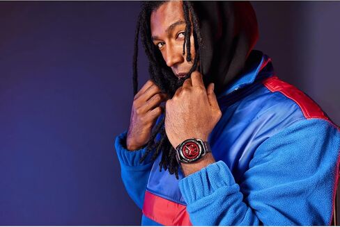 Citizen Men's Men-Drive Marvel Miles Morales Black Ion Pluged Stainless Steel مع ساعة حزام من الجلد الأسود ، الاتصال الهاتفي الأسود ، 42 مم (الطراز: AW1685-00W) in Saudi Arabia
