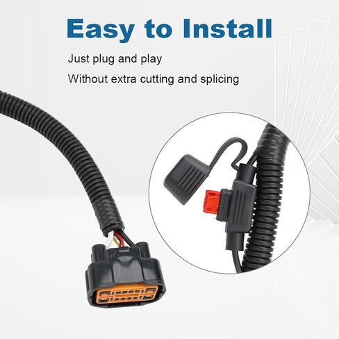Waterwich 4-Pin Trailer Wiring Harness متوافق مع Hyundai Santa Fe 2019-2023 ، Palisade 2020-2022 ، Santa Cruz 2022-2024 ، Tucson 2022-2023 ، Kia Telluride ، Carnival ، Sorento Replacement for 56420 in Saudi Arabia