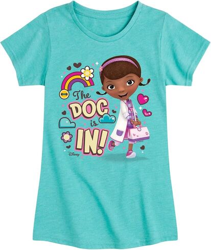 Disney - Doc McStuffins - The Doc is in - Toddler and Youth Girls Short Sleeve Graphic T-Shirt in Kuwait