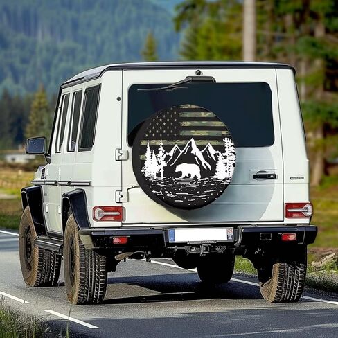 Tupalatus Spare Wheel Tire Cover Waterproof Dust-Proof Universal for Jeep,Trailer, RV, SUV Vehicle 14" 15" 16" 17" 18" 19" in Kuwait