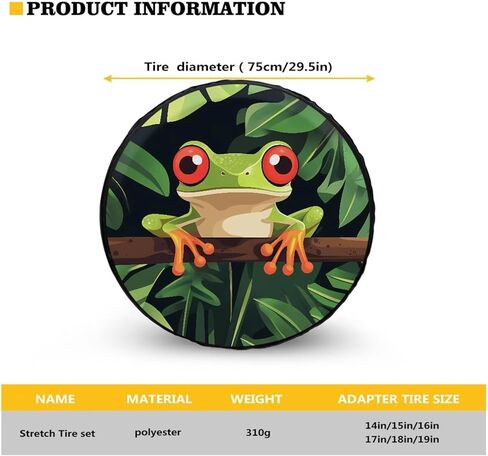 توبالاتوس الإطارات الإطارات العجلة تغطية عالمي مقاوم للأغبار مقاوم للماء لجيب ، مقطورة ، RV ، مركبة سيارات الدفع الرباعي 14 "15" 16 "17" 18 "19" in Kuwait