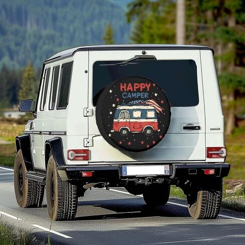 Tupalatus Spare Wheel Tire Cover Waterproof Dust-Proof Universal for Jeep,Trailer, RV, SUV Vehicle 14" 15" 16" 17" 18" 19" in Kuwait