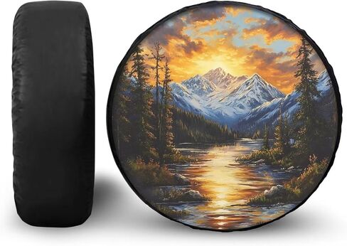 Tupalatus Spare Wheel Tire Cover Waterproof Dust-Proof Universal for Jeep,Trailer, RV, SUV Vehicle 14" 15" 16" 17" 18" 19" in Kuwait