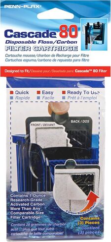 Penn-Plax Cascade 300 GPH يتم تعليقه على الوسائط البديلة لفلتر Cascade 300، 3 عبوات in Kuwait