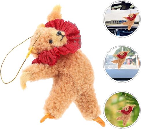 Gleavi Bear Car Charm: Plush Bear View Mirror Exclistories for Car Decor Excalsions for Women 6 89x3 94x2 20 inch in Kuwait