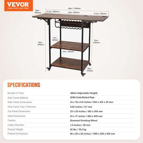VEVOR Movable Heat Press Table with Charging Station, 4 Tier Foldable Heat Press Stand with Pull-Out Tray for Heat Transfer Sublimation Printer Sublimation Transfer Machine Organization in Saudi Arabia