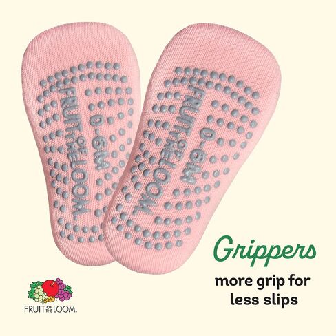 Fruit of the Loom Cotton Grip Socks for Baby and Toddler in Saudi Arabia