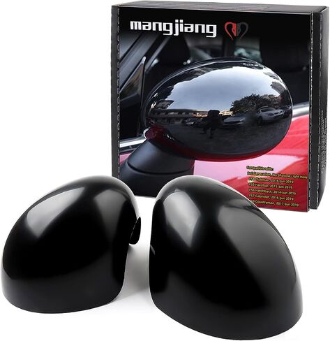 Car Rearview Mirror Cover, 2PCS Wing Side Outdoor Rear View Mirror Caps Case Trim Sticker Covers For Mini Cooper Gen1 R50 R52 R53 2002-2006 Only (Union Jack Red/Blue) in Kuwait