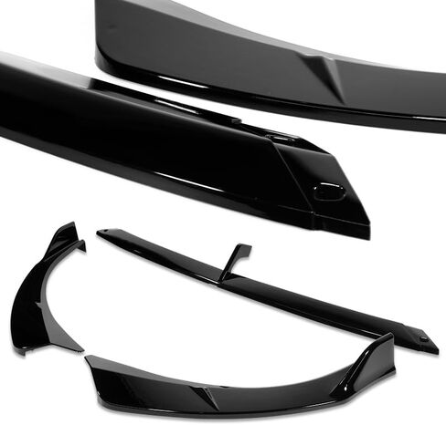 STAY TUNED PERFORMANCE ABS Material Front Bumper Lip Body Kit Spoiler Splitter Compatible with 2019-2024 Mazda 3 Hatchback / 5DR Model (Painted Black) in Kuwait