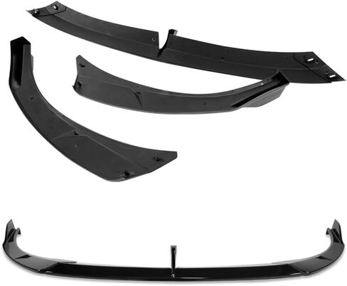 STAY TUNED PERFORMANCE ABS Material Front Bumper Lip Body Kit Spoiler Splitter Compatible with 2019-2024 Mazda 3 Hatchback / 5DR Model (Painted Black) in Kuwait