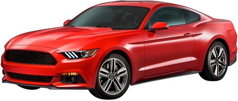 FREEMOTOR802® Front Bumper Lip Splitter Air Dam Chin Spoiler, Fits 2015-2017 Ford Mustang V6 & GT Base, OE Style Unpainted Black PU 1PC Lower Guard Protector Underbody Styling Trim in Saudi Arabia