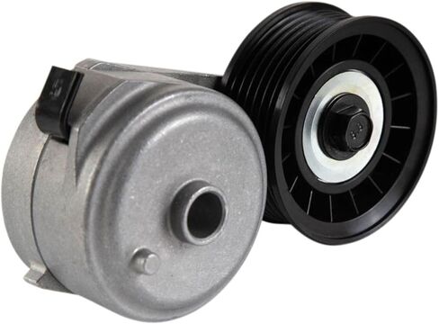 حزام السربنتين توتر الألومنيوم والصلب الفضي الأسود 0.67 قطر 1PC نوع سلس البوليلي لـ Chevy for Silverado 2500HD/3500 2001 ، لـ GMC لـ Sierra 2500HD/3500 2001 ، Fit Testing in Kuwait