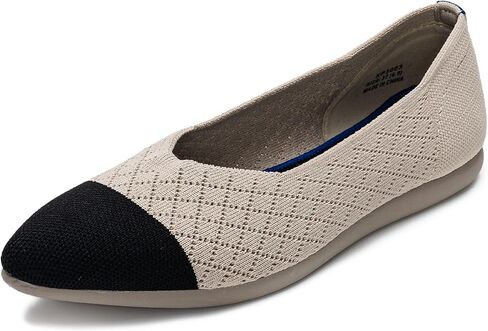 Women's Flats Comfortable Dress Shoes Pointed Toe Slip On Knit Shoes Ballet Flats in Saudi Arabia