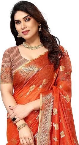 نساء كوتا دوريا كوتون مانيبوري جاكارد ساري مع قطعة بلوزة غير مختل in Kuwait