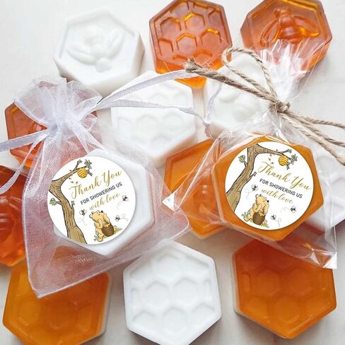 80 قطعة من ملصقات ويني اللطيفة لحفلة استقبال المولود الجديد، شكرًا لك على الاحتفال معنا، ملصقات تحمل عنوان الدب الكلاسيكي شكرًا لك على حضورك - 2 بوصة in Kuwait