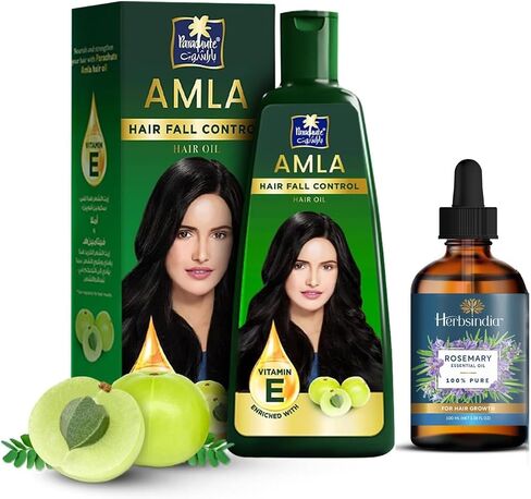Parachute Advansed Amla (Gooseberry) Hair Oil with Coconut & Almond |Reduces Hairfall & Promotes Hair Growth|For Silky, Shiny, Non Frizzy Hair| Combats Dandruff & Hair Greying| 10.1 Fl.oz. in Kuwait