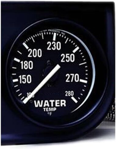 AutoMeter Two-Gauge Console 0-100 PSI Oil Press/130-280 °F Water Temp- Black in Saudi Arabia