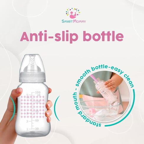 BPA Free Manual Breast Pump + 10 Breastmilk Storage Bag- Hand Pump Breastmilk & Milk Collector - Ergonomic Breast Pump & Breast Milk Storage Bags Freezer-Silicone, BPA Free,150 ml in Kuwait
