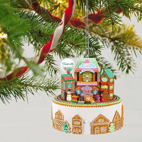 Hallmark Themsake Christmas Ornament 2025 ، Mekandake Village Musical مع الضوء والحركة in Saudi Arabia