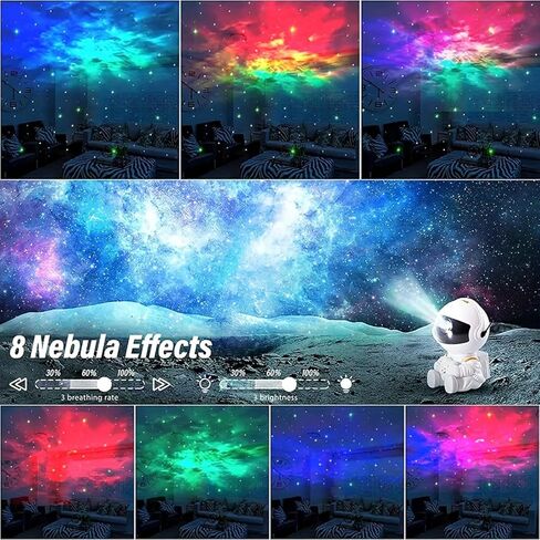 Astronaut Star Projector, Star Projector Galaxy Light for Kids，8 Modes Remote and 270° Adjustable Led Lights for Bedroom, Girls Room Decoration, Home Theater, Ceiling, Timer(Original Black) in Kuwait