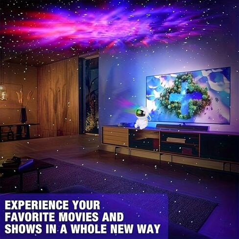 Astronaut Star Projector, Star Projector Galaxy Light for Kids，8 Modes Remote and 270° Adjustable Led Lights for Bedroom, Girls Room Decoration, Home Theater, Ceiling, Timer(Original Black) in Kuwait