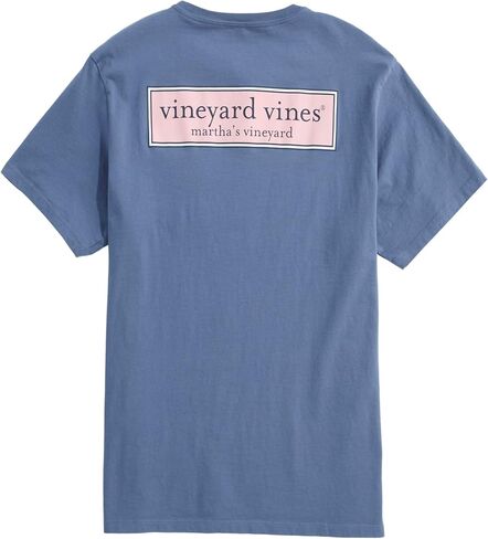 vineyard vines Men's Classic Logo Box Short-Sleeve Pocket Tee in Saudi Arabia