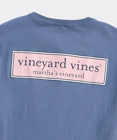 vineyard vines Men's Classic Logo Box Short-Sleeve Pocket Tee in Saudi Arabia