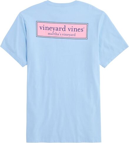 vineyard vines Men's Classic Logo Box Short-Sleeve Pocket Tee in Saudi Arabia
