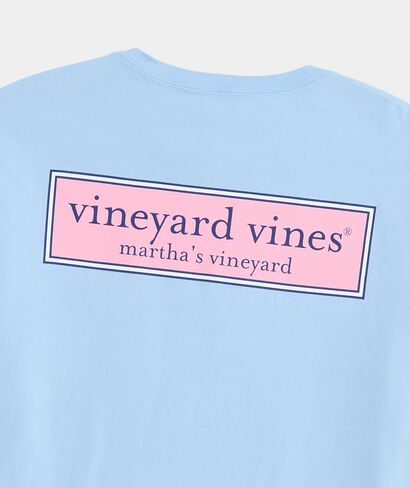 vineyard vines Men's Classic Logo Box Short-Sleeve Pocket Tee in Saudi Arabia