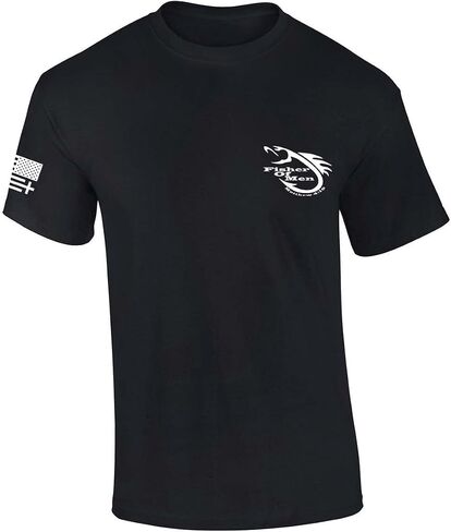 Trenz Shirt Company Mens Christian Tshirt Fisher of Men Matthew 4:19 Scripture Jesus Short Sleeve T-Shirt in Saudi Arabia