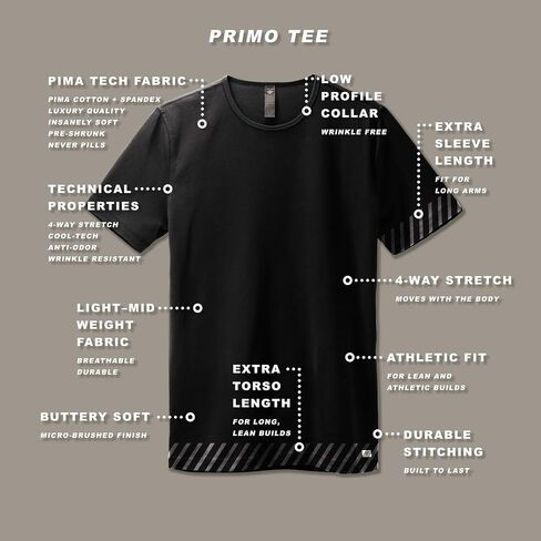 Lanky Llama (New) Primo Tee | للرجال النحيف طويل القامة in Kuwait