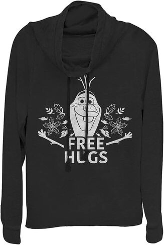 Disney Frozen 2 Free Olaf Hugs Women Long Sleeve Cowl Neck Pullover in Saudi Arabia