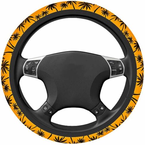 Flying Bats Elastic Steering Wheel Cover Colorful Purple and Stars Steering Wheel Cover Anti Slip Protective Case Universal Stretch Steering Protector in Kuwait