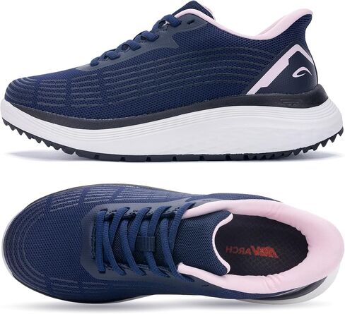 GOOBON Womens Arch Support Walking Shoes Orthotic Plantar Fasciitis Sneakers Lightweight Athletic Running Tennis for Gym Workout in Saudi Arabia